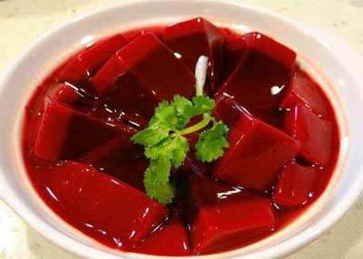 重慶火鍋涮煮菜品-鮮鴨血